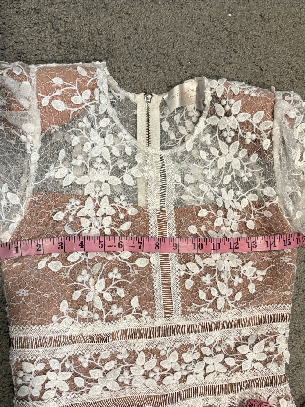 Bronx And Banco Megan Bridal Midi Dress Size M US 6 - Picture 11 of 16